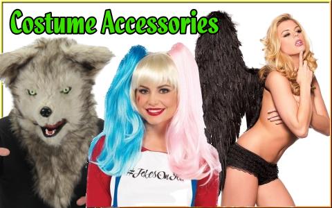 buy halloween cosplay costume accessories wigs, wings, masks, makeup, more