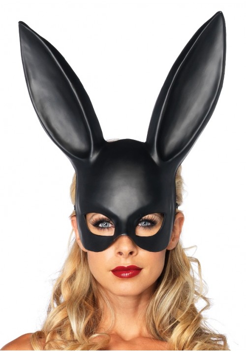 Bunny Masquerade Mask in Black