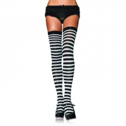 Stripped Thigh High Stockings