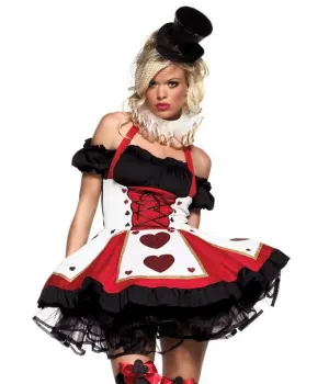 Pretty Playing Card Adult Queen of Hearts Costume