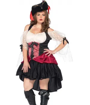 Wicked Wench Plus Size Womens Pirate Costume