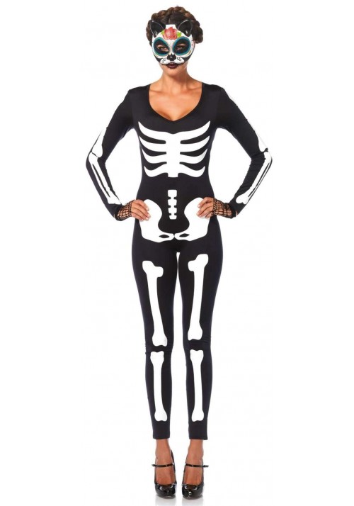 Skeleton Printed Catsuit