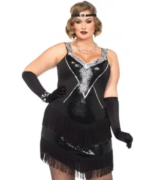 Glamour Flapper Roaring 20s Plus Size Costume