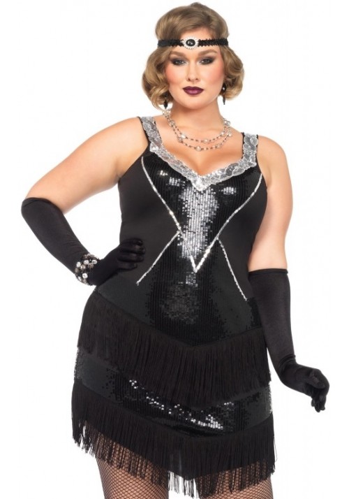 Glamour Flapper Roaring 20s Plus Size Costume