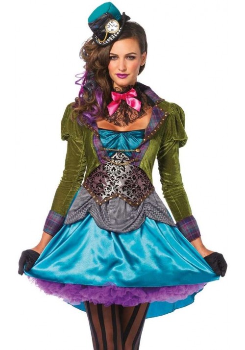 Mad Hatter Deluxe Womens Halloween Costume