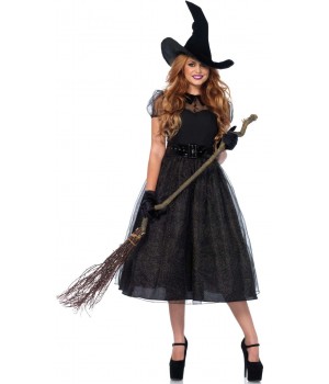 Darling Spellcaster Vintage Style Womens Halloween Costume
