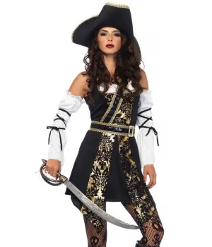 Black Sea Buccaneer Pirate Womens Costume