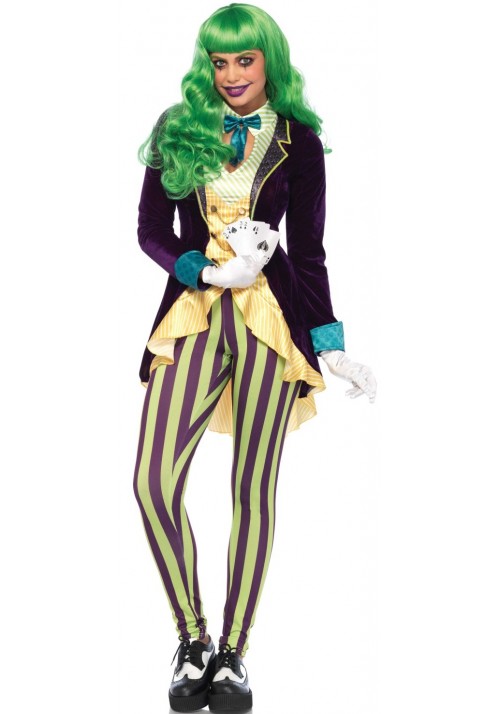 Wicked Trickster Joker Costume for Women
