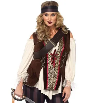 Captain Blackheart Plus Size Womens Pirate Costume