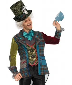 Deluxe Mad Hatter 3 Piece Costume for Men