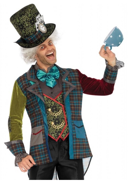 Deluxe Mad Hatter 3 Piece Costume for Men