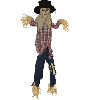 Kicking Scarecrow Animated Halloween Decoration