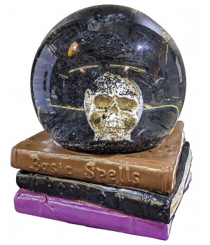 Haunted Witch Laboratory Skull Water Globe