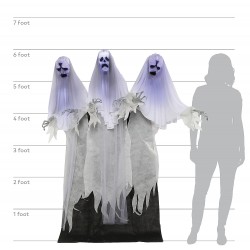 Ghost Trio Animated Life Size Haunt