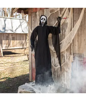 Ghost Face Scream 6 Foot Prop with Knife