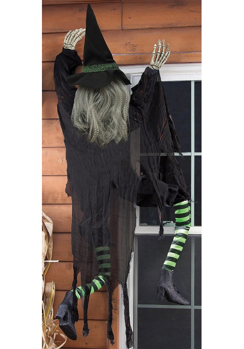 Climbing Witch Life-Size Halloween Decoration
