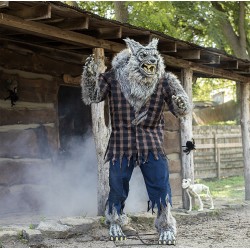 Werewolf Hulking 7 Foot Animated Halloween Decoration