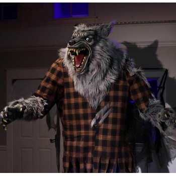 Werewolf Hulking 7 Foot Animated Halloween Decoration