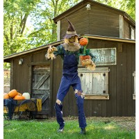 Rotten Harvester Scarecrow Animated Decoration
