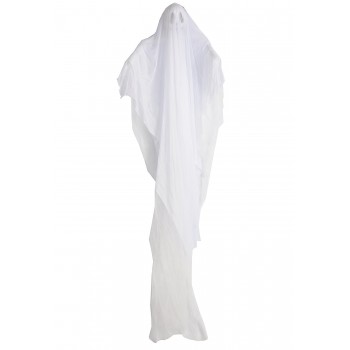 Shrouded Ghoul with White Robe for a Haunting Halloween Scene