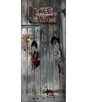 Free Hugs Zombie Door Cover