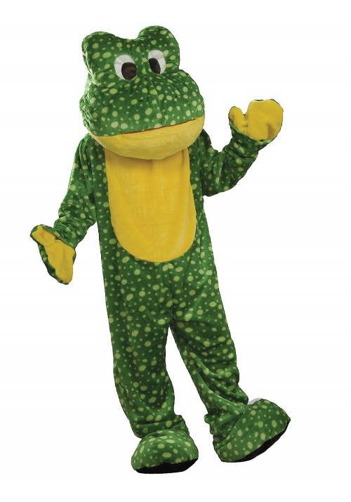 Frog Plush Adult Mascot Costume