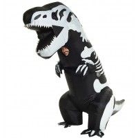 T-Rex Skeleton Inflatable Adult Dinosaur Costume