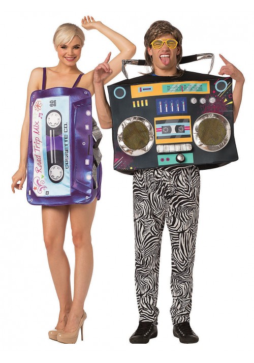 Mix Tape & Boom Box Couple Costumes