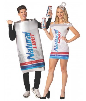 Natural Light Beer Couple Costume