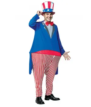Uncle Sam Hoopster Adult Patriotic Costume