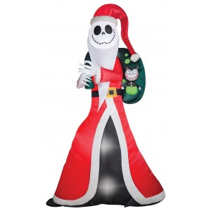 Jack Skellington Santa Inflatable Yard Decoration