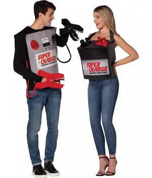 Battery & Jumper Cables Couples Costume