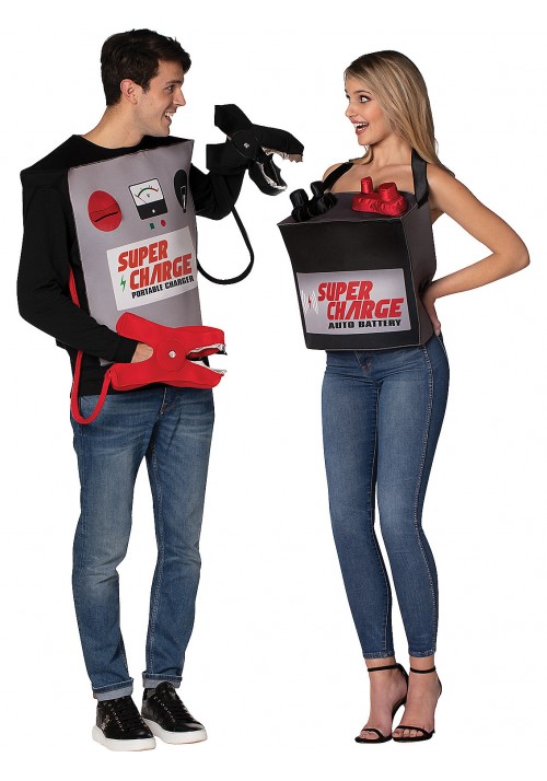 Battery & Jumper Cables Couples Costume