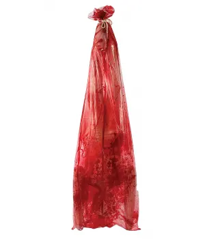 Body in Bloody Bag Halloween Decoration