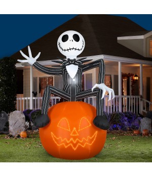Jack Skellington Airblown Outdoor Halloween Decoration