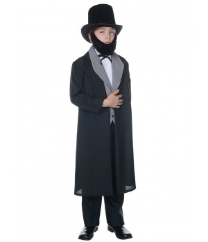 Abraham Lincoln Child Costume Size 4-6