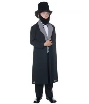 Abraham Lincoln Boys Costume Size 10-12