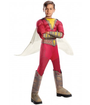 Shazam! Deluxe Kids Superhero Costume -  Large