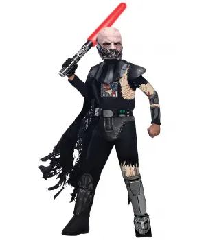 Darth Vader Battle Damaged Star Wars Kids Costume - Medium