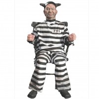 Buzz Animated Electric Chair Inmate Halloween Decoration