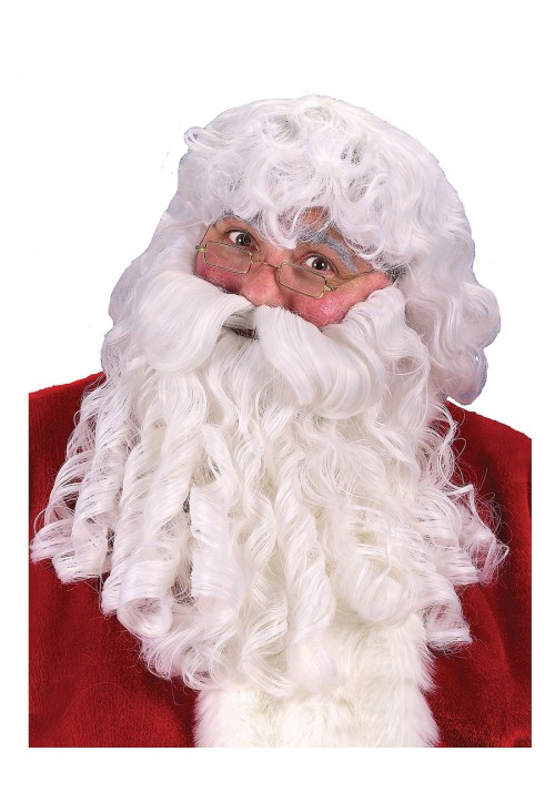 Santa Wig and Beard Deluxe Set