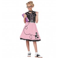 50s Poodle Skirt Girls Costume - Small