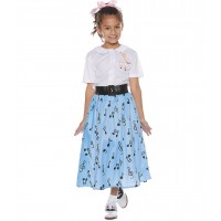 50s Skirt Costume for Kids - Large