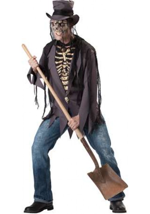 Grave Digger Halloween Costume for Men - Medium