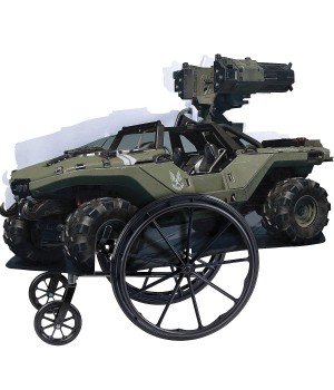 Halo Infinite Warthog Adaptive Wheelchair Costume