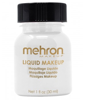 Mehron Liquid Makeup - White 1 OZ