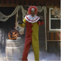 Pesky the Clown Animated 7 Foot Halloween Decoration