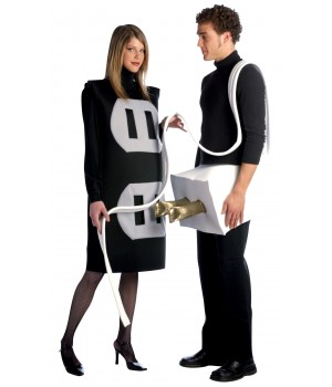 Plug And Socket Couples Funny Costume