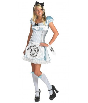 Alice in Wonderland Cosplay Costume for Teens