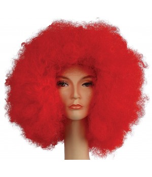 Afro Jumbo Wig - Bright Red